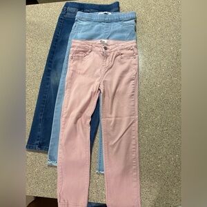 Stylish Kids Pink and Blue Jeans Trio